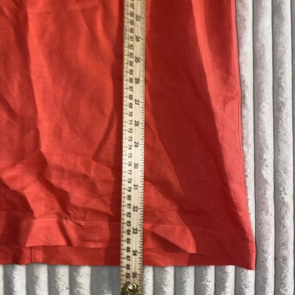 J. CREW Pink Linen Blend Sleeveless Sunburst Embroidered Mini Dress. Size S - Picture 8 of 8